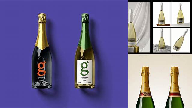 596+ Champagne Mockup Psd For Free Download