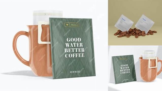 596+ Drip Coffee Bag Mockup Professional Quality PSD Freebie