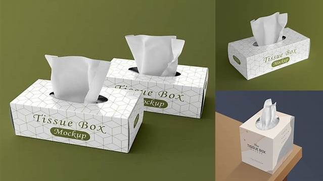 5975+ Tissue Box Mockup Free PSD