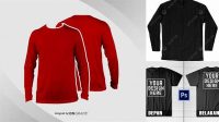 5978+ Mockup Kaos Lengan Panjang Depan Belakang Psd Exclusive Digital PSD Resource