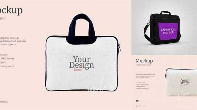 5988+ Laptop Bag Mockup Free PSD Free Download