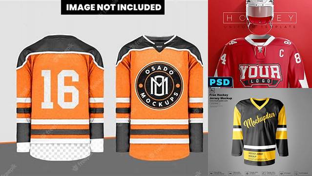 5996+ Ice Hockey Uniform Mockup Template Free Easy Editable