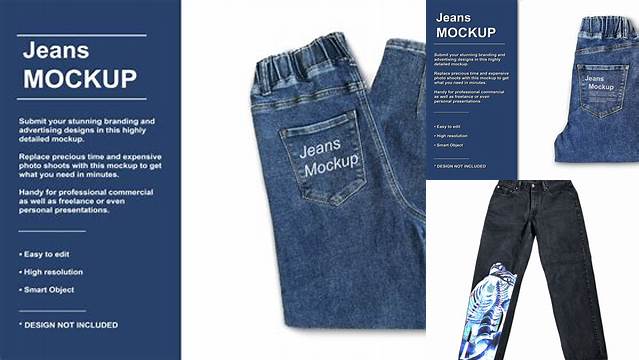 6002+ Jeans Mockup Free Download Custom Graphic Mockup File