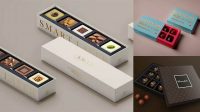 6005+ Free Chocolate Box Mockup Editable Photoshop File