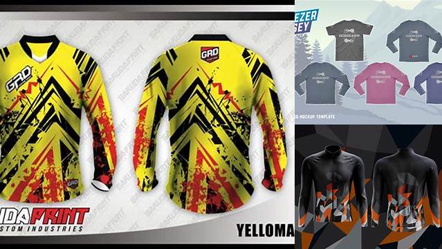 6022+ Mockup Jersey Sepeda Psd Easy Editable