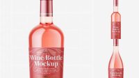 6024+ Rose Wine Mockup Smart PNG Image