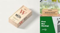 6040+ Wooden Box Mockup PSD Free Download