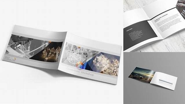 6048+ A4 Landscape Booklet Mockup Smart PNG Image