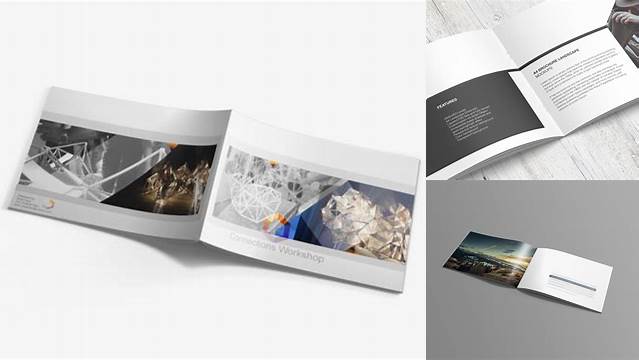 6048+ A4 Landscape Booklet Mockup Smart PNG Image