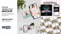 6054+ Social Media Post Mockup Editable Mockup PSD