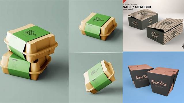 6060+ Food Box Packaging Mockup Free Free PSD