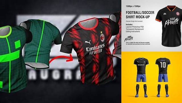 6065+ Mockup Camisetas De Futbol Free PSD