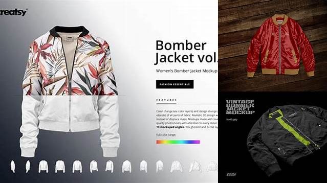 6078+ Bomber Jacket Mock Up Include TIFF