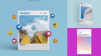 6080+ Facebook Post Mockup Free Versatile and Modern PSD Mockup