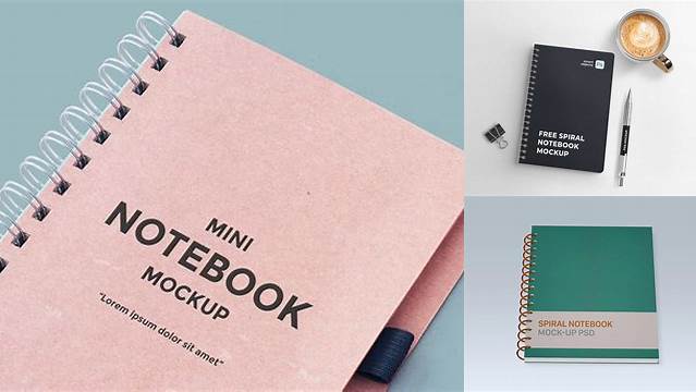 6080+ Spiral Notebook Mockup Psd Free Creative PSD Resources