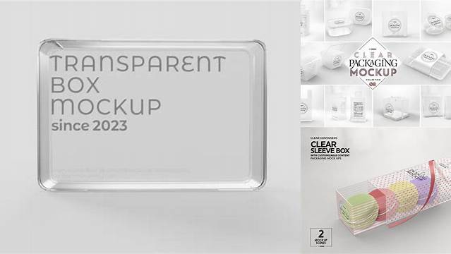 6082+ Transparent Packaging Mockup Best for Showcase