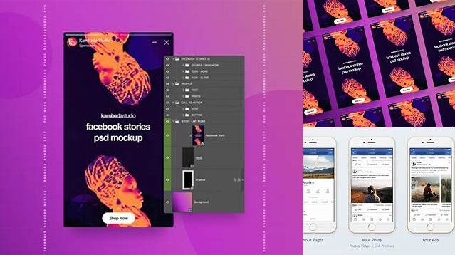 6086+ Facebook Story Mockup Editable Photoshop File