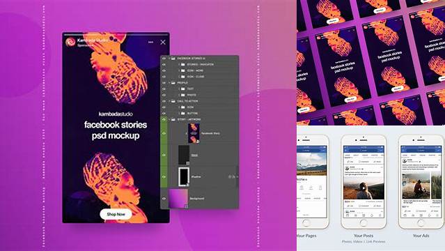 6086+ Facebook Story Mockup Editable Photoshop File