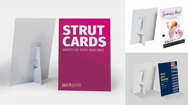 6086+ Strut Card Mockup Best for Showcase