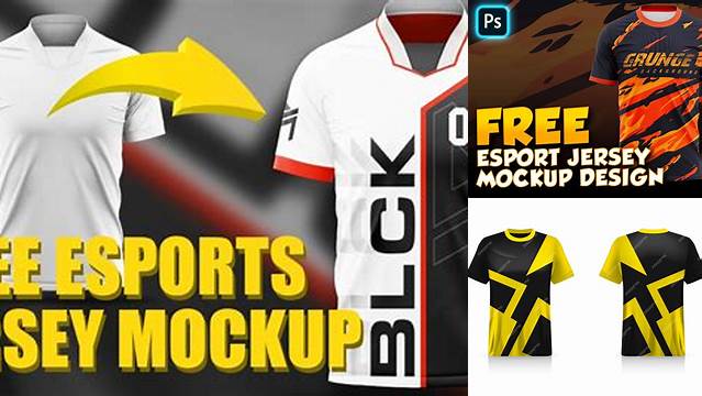 6090+ Esport Jersey Mockup Free Easy Editable