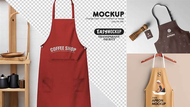 6093+ Coffee Apron Mockup Free Graphic Mockup PSD