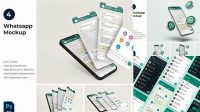 6094+ Whatsapp Mockup Psd Free Download Mockup PSD