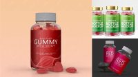 6098+ Gummy Bottle Mockup High-Resolution PSD Download