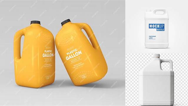 6098+ Mockup Gallon Advanced Editable PSD