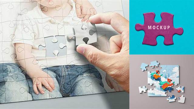 6102+ Puzzle Mockup Free Download Smart Object PSD