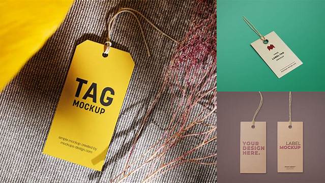 6103+ Hang Tag Mockup Psd Free Include TIFF