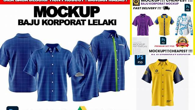 611+ Baju Korporat Mockup PSD Download