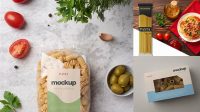 6113+ Mockup Pasta Free Graphic Design Resource