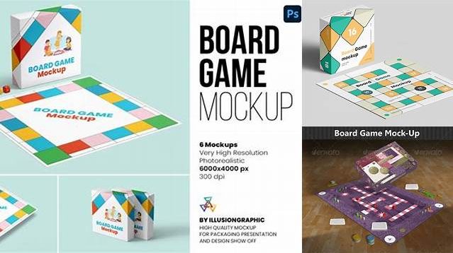 612+ Board Game Mockup High-Quality PSD