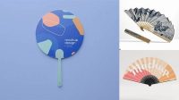 6124+ Hand Fan Mockup Psd Free Professional PSD Template