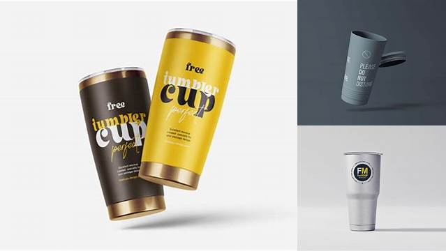 6126+ Tumbler Mockup Psd Free Advanced Editable PSD