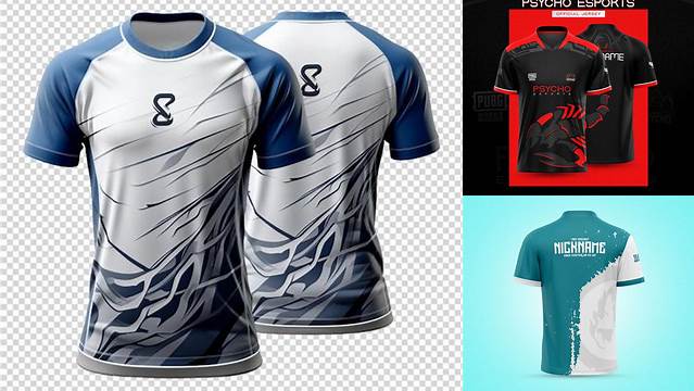 614+ Jersey Esport Template Professional PSD Mockup