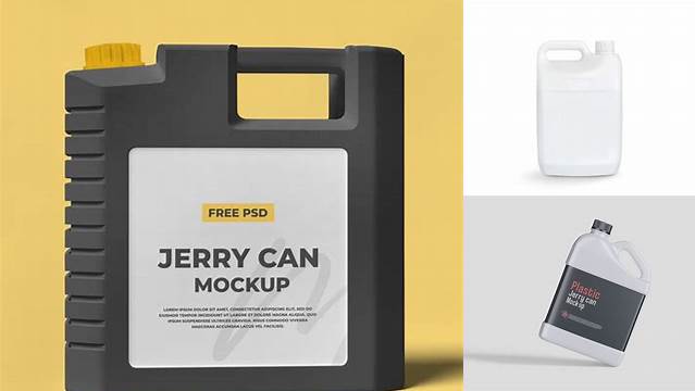 6141+ Plastic Jerry Can Mockup Layered Photoshop Template