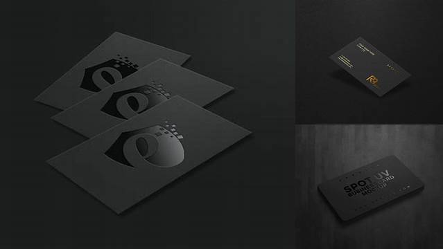 6147+ Spot Uv Business Card Mockup Editable Photoshop File