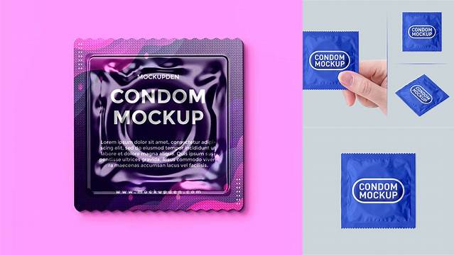 615+ Condom Mockup Easy-to-Use PSD Template