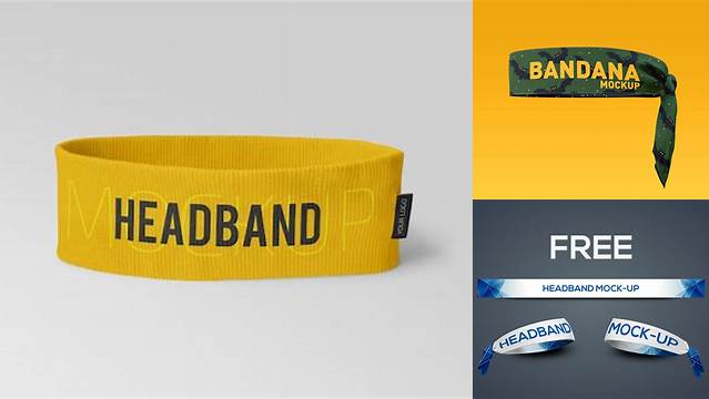 6158+ Headband Mockup Free Download Free PSD