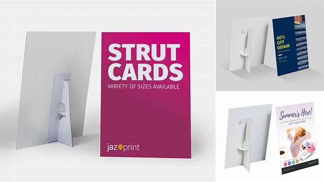 6172+ Strut Card Mockup High-Resolution PSD Download