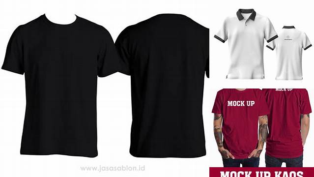 6183+ Mockup Kaos Polos Depan Belakang Customizable PSD