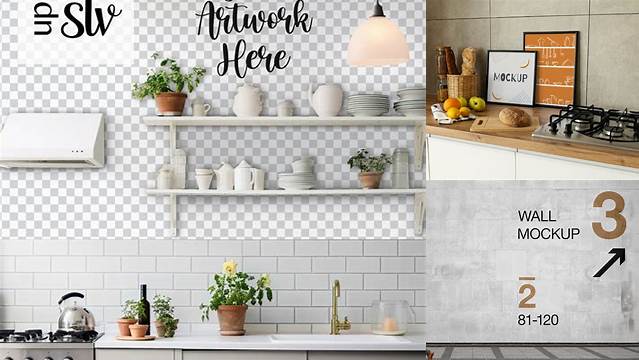 6192+ Kitchen Wall Mockup Free PSD Free Download