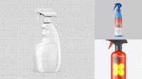 6192+ Trigger Spray Bottle Mockup Free PSD