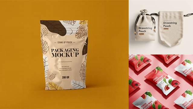 620+ Pouch Mockup Free Download Easy Editable