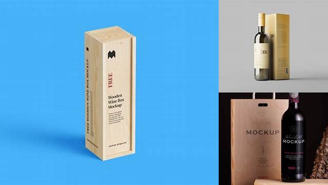 6200+ Wine Box Mockup Exclusive Free PSD