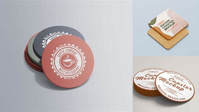 6201+ Coasters Mockup Professional PSD Resource