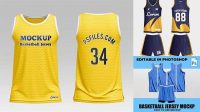 6203+ Mockup Jersey Basketball Easy Editable