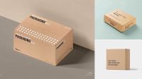 6204+ Delivery Box Mockup Free Graphic Resource