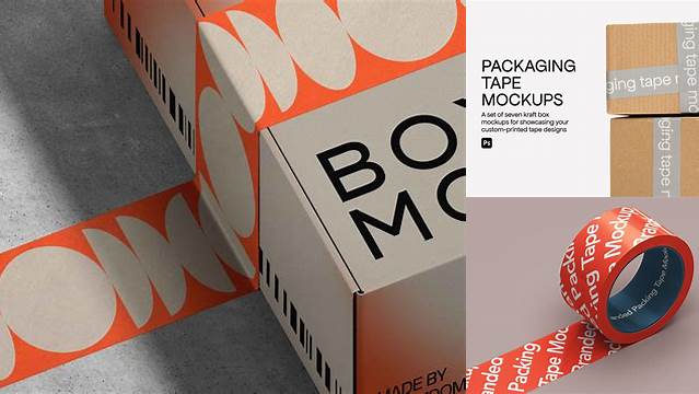 6220+ Packaging Tape Mockup Free Editable PSD